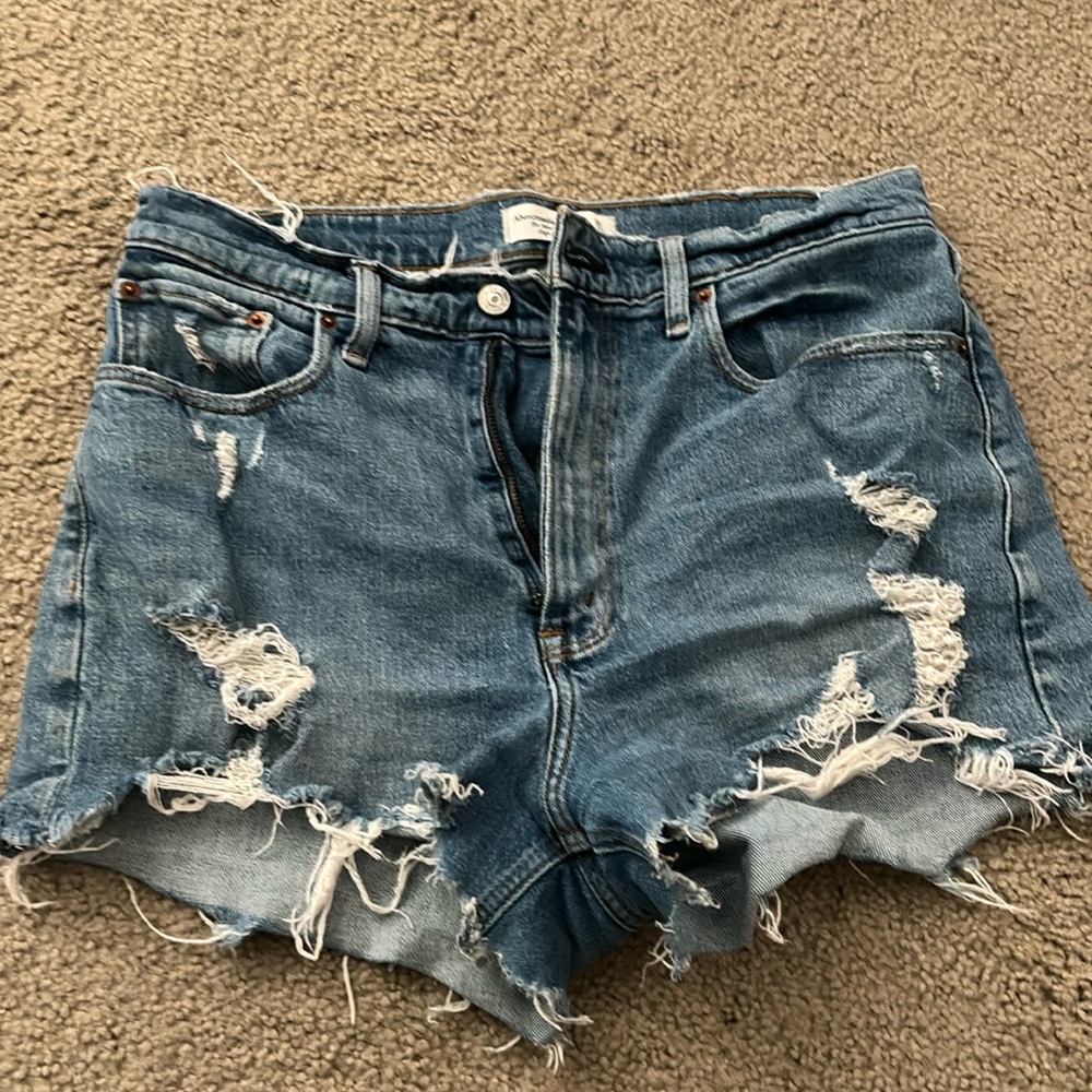Abercrombie mom shorts high rise
